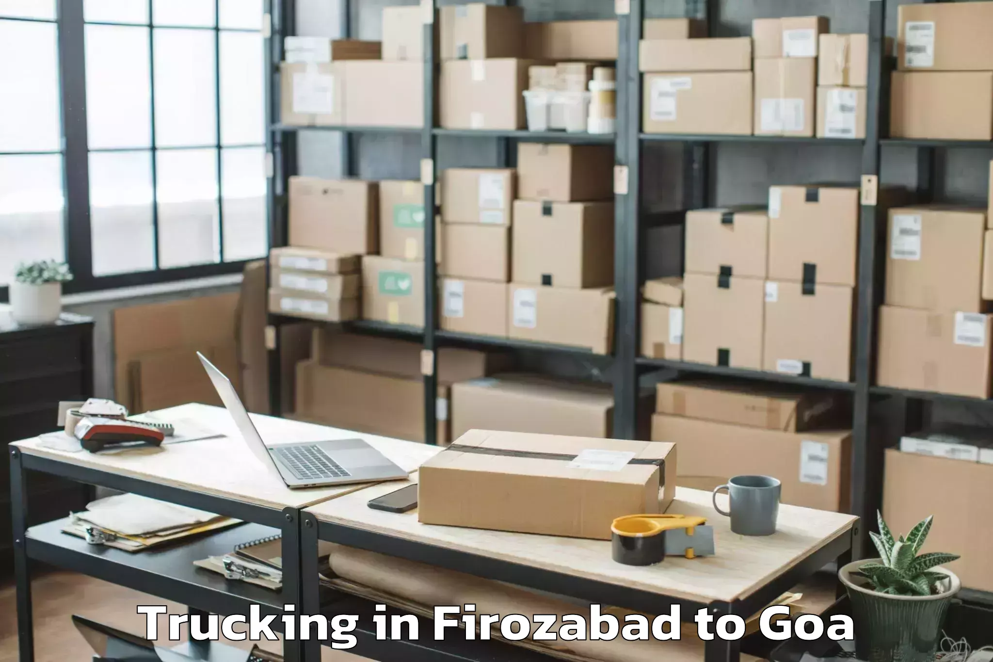 Easy Firozabad to Siolim Trucking Booking